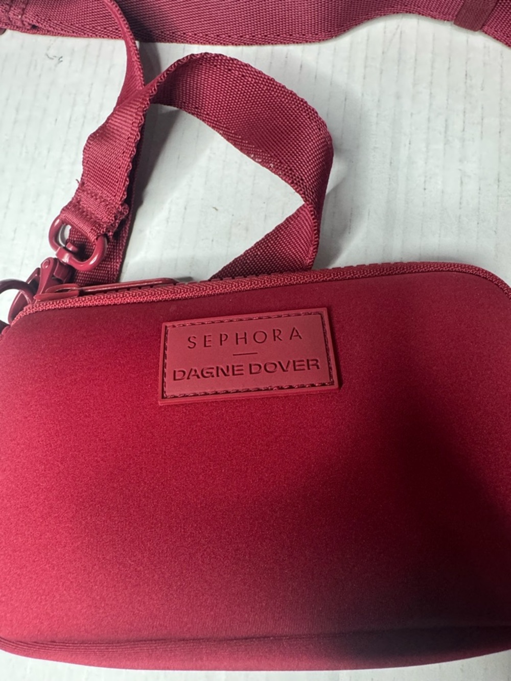 Sephora Deep Red Crossbody Pouch - Picture 2 of 10